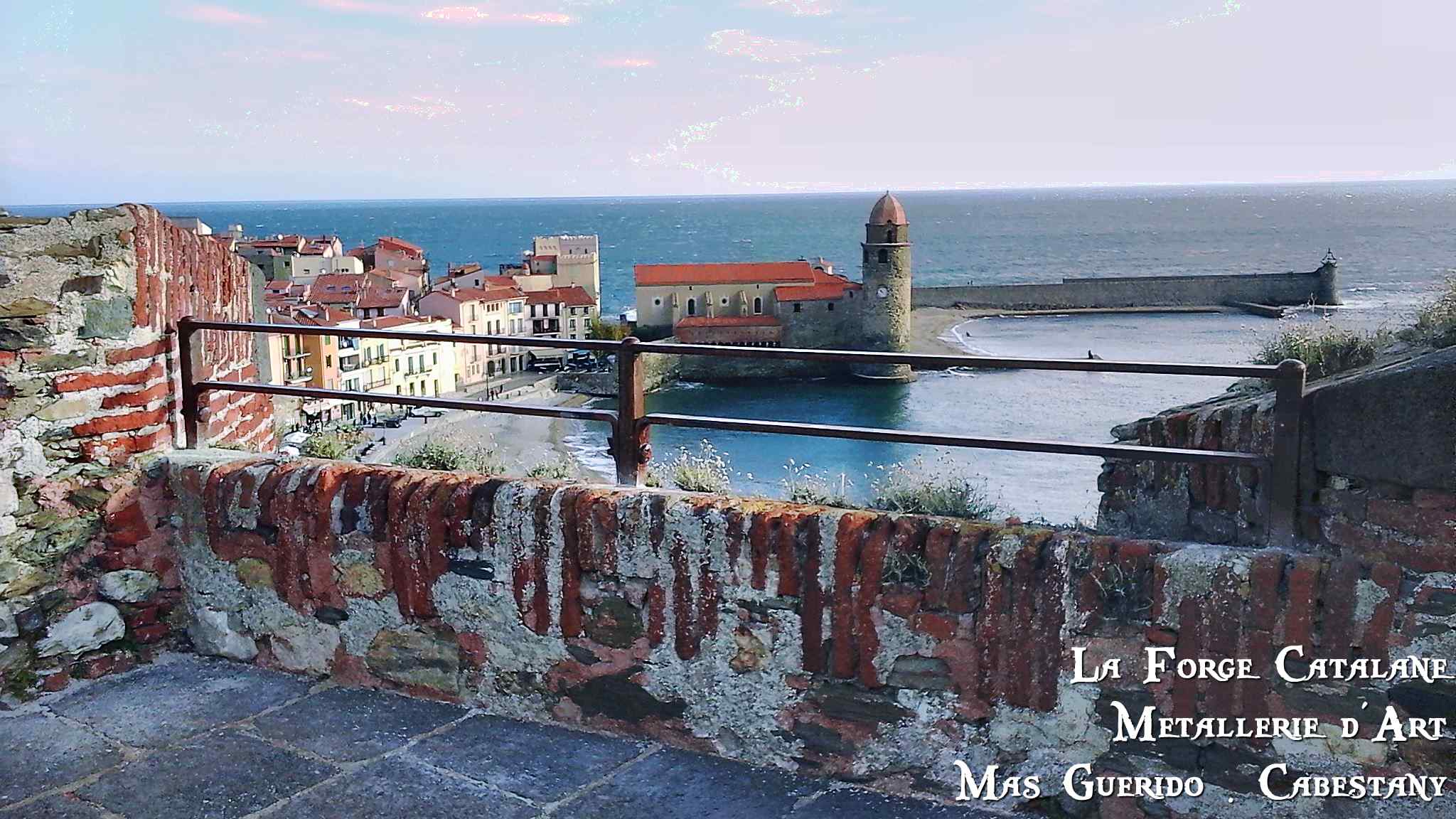 Rambarde rehausse garde corps Collioure renovation chateau royal fer La Forge Catalane.jpg